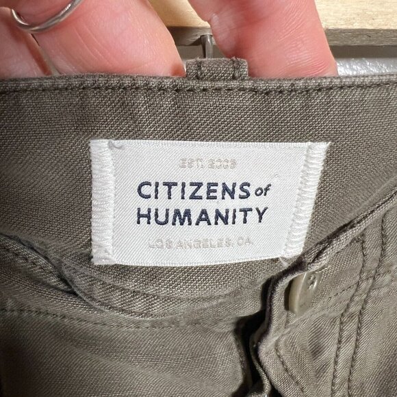 Citizens Of Humanity Agni Utility Jogger Pant Womens Size 27 Green Minimal - Picture 4 of 13